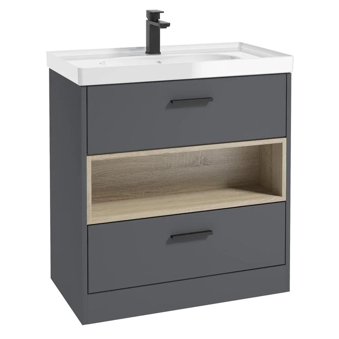 Sonas Malmo 2 Drawer Floorstanding Vanity Unit With Basin