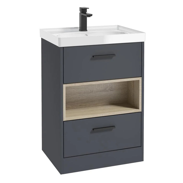 Sonas Malmo 2 Drawer Floorstanding Vanity Unit With Basin