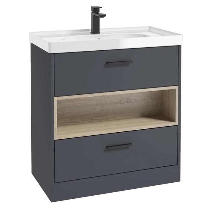 Sonas Malmo 2 Drawer Floorstanding Vanity Unit With Basin