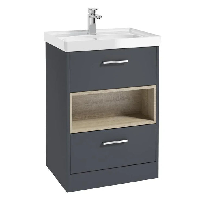 Sonas Malmo 2 Drawer Floorstanding Vanity Unit With Basin