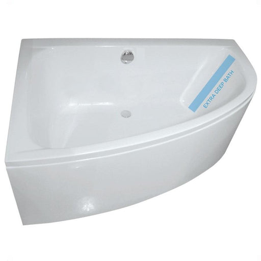Sonas Maya Offset Corner Bath With Panel 1500mm x 1000mm