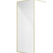 Sonas Mirage Frame With Fluted Glass - Brushed Gold / 900mm