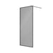 Sonas Mirage Wetroom Panel - 8mm Smoked Glass - Matt Black