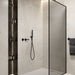 Sonas Mirage Wetroom Panel - 8mm Smoked Glass - Matt Black