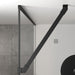 Sonas Mirage Wetroom Panel - 8mm Smoked Glass - Matt Black