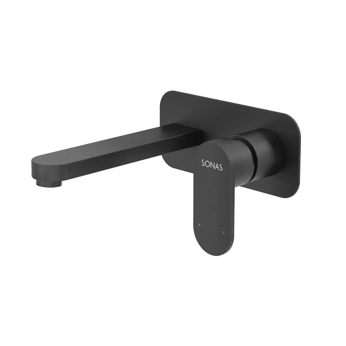 Sonas Norfolk Eco Flow Wall Mounted Basin Mixer Tap - Matt