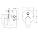 Sonas Norfolk Manual Shower Valve With Diverter - Chrome