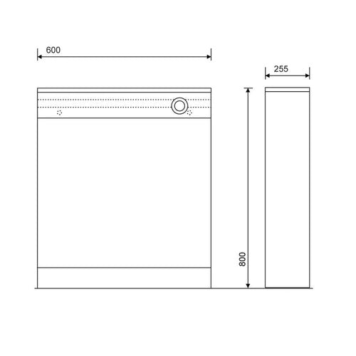 Sonas Otto Plus 600mm Back To Wall WC Unit - Units