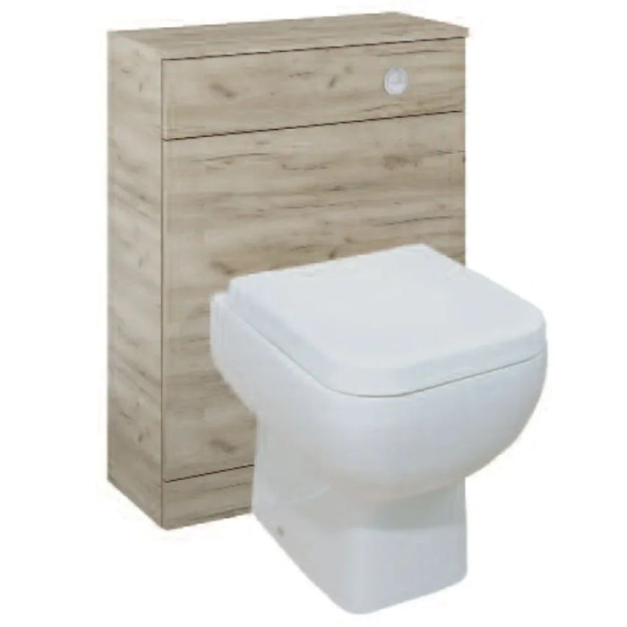 Sonas Otto Plus 600mm Back To Wall WC Unit - Craft Oak