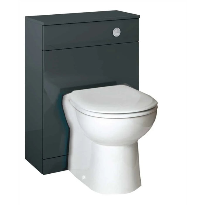 Sonas Otto Plus 600mm Back To Wall WC Unit - Gloss Grey