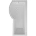 Sonas P Shape Shower Bath With Bath Panel And Bath Screen