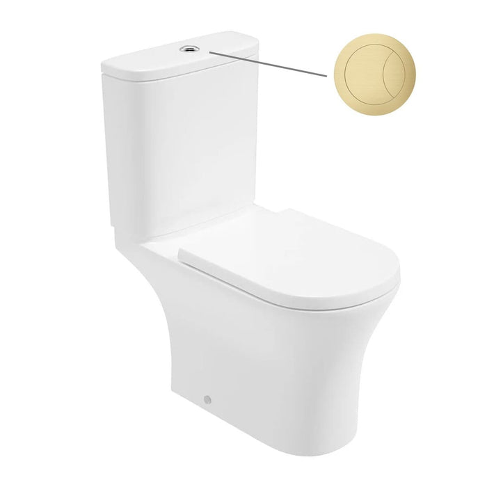 Sonas Pena Rimless Open Back Close Coupled Toilet With Seat & Cistern