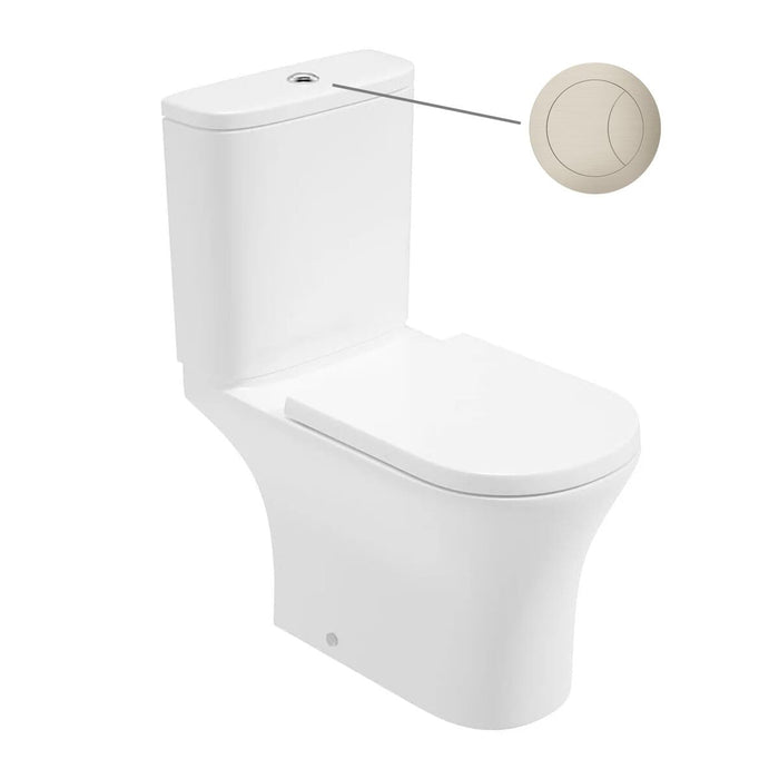 Sonas Pena Rimless Open Back Close Coupled Toilet With Seat & Cistern