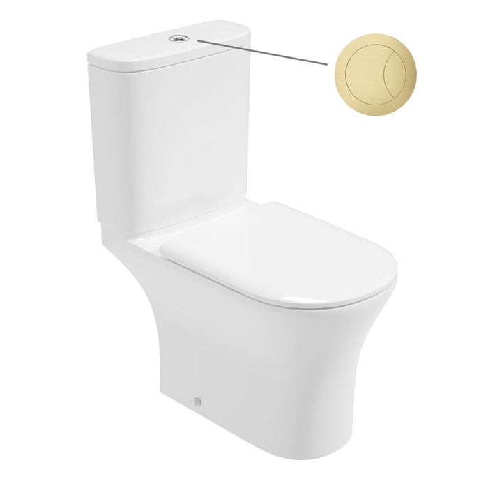 Sonas Pena Rimless Open Back Close Coupled Toilet With Seat & Cistern