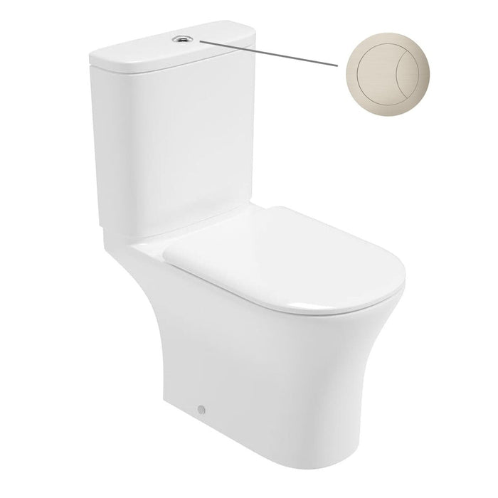 Sonas Pena Rimless Open Back Close Coupled Toilet With Seat & Cistern