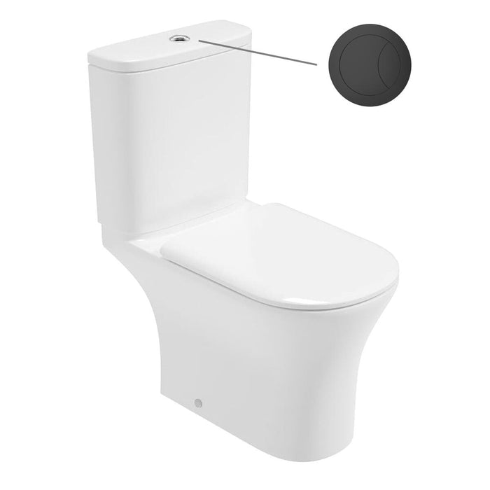 Sonas Pena Rimless Open Back Close Coupled Toilet With Seat & Cistern