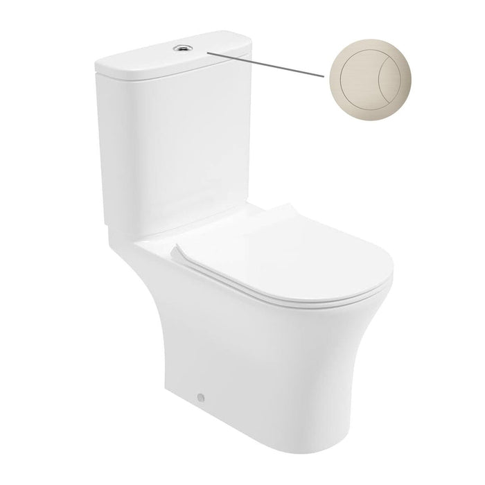 Sonas Pena Rimless Open Back Close Coupled Toilet With Seat & Cistern