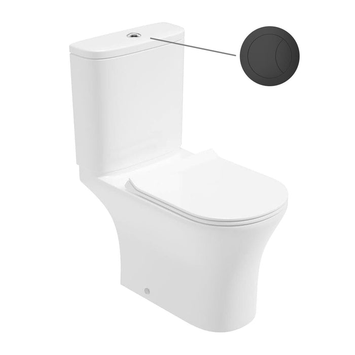Sonas Pena Rimless Open Back Close Coupled Toilet With Seat & Cistern