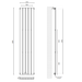 Sonas Piatto Flat Tube Single Panel Designer Radiator