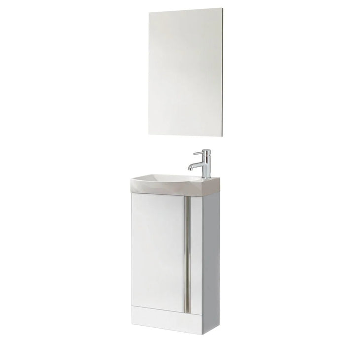 Sonas Prague 450mm 1 Door Floorstanding Vanity Unit