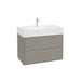 Sonas Pulse Two Drawer Wall Hung Vanity Unit With Ceramic