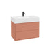 Sonas Pulse Two Drawer Wall Hung Vanity Unit With Ceramic