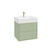 Sonas Pulse Two Drawer Wall Hung Vanity Unit With Ceramic