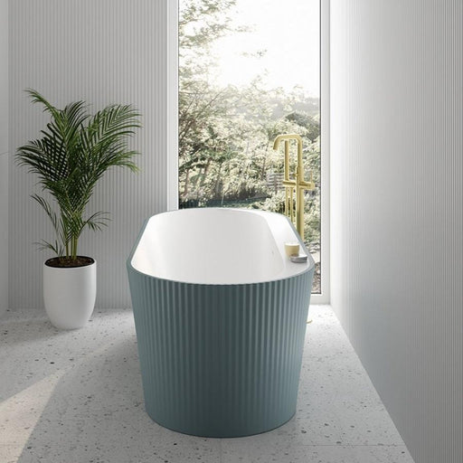 Sonas Reed Fluted Double Ended Freestanding Bath - 1700mm x