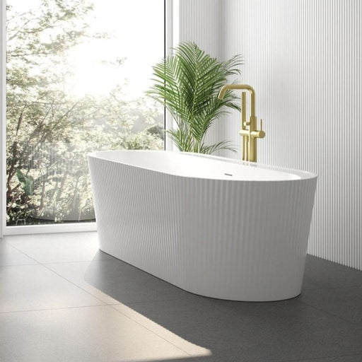 Sonas Reed Fluted Double Ended Freestanding Bath - 1700mm x