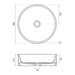 Sonas Reed Round Ceramic Fluted Countertop Basin