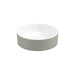 Sonas Reed Round Ceramic Fluted Countertop Basin - Lakeside