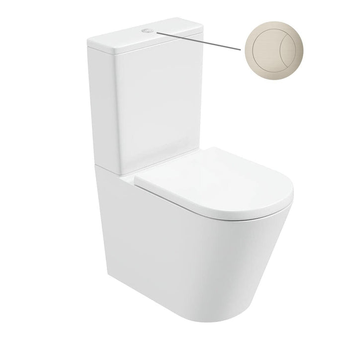 Sonas Reflections Rimless Fully Shrouded Close Coupled Toilet with Seat & Cistern