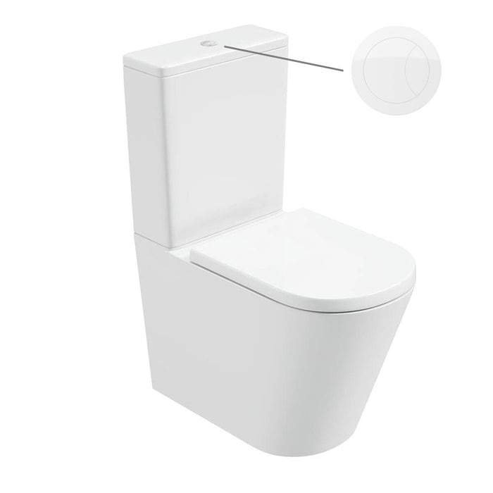Sonas Reflections Rimless Fully Shrouded Close Coupled Toilet with Seat & Cistern