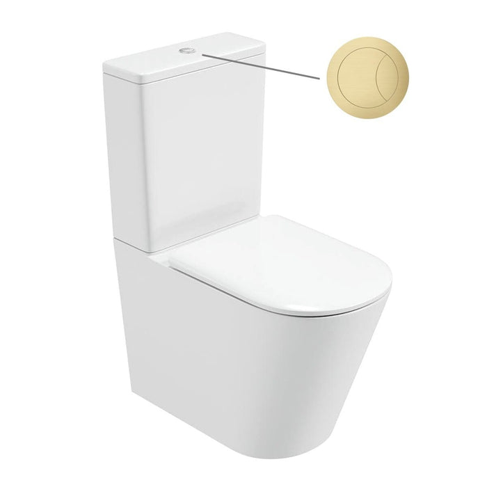 Sonas Reflections Rimless Fully Shrouded Close Coupled Toilet with Seat & Cistern