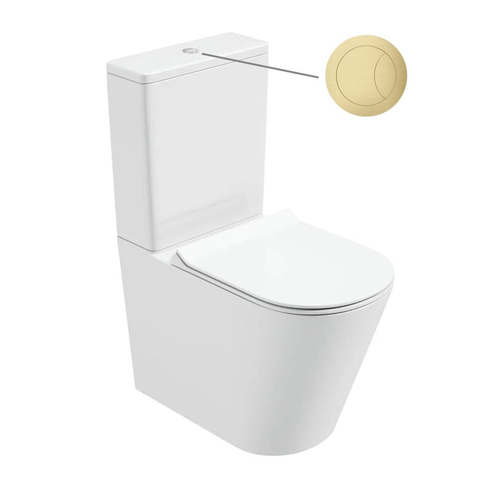 Sonas Reflections Rimless Fully Shrouded Close Coupled Toilet with Seat & Cistern