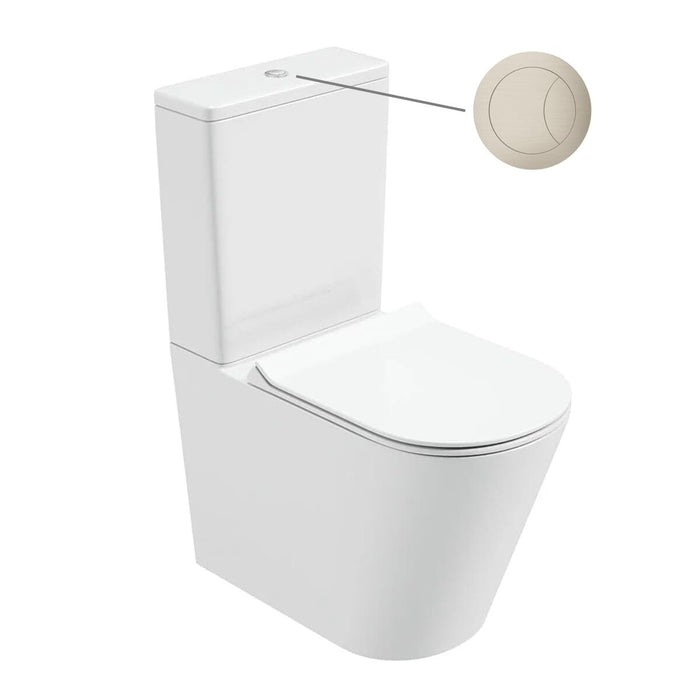Sonas Reflections Rimless Fully Shrouded Close Coupled Toilet with Seat & Cistern
