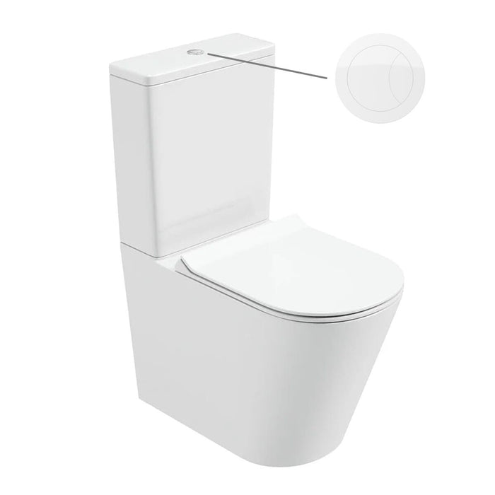Sonas Reflections Rimless Fully Shrouded Close Coupled Toilet with Seat & Cistern