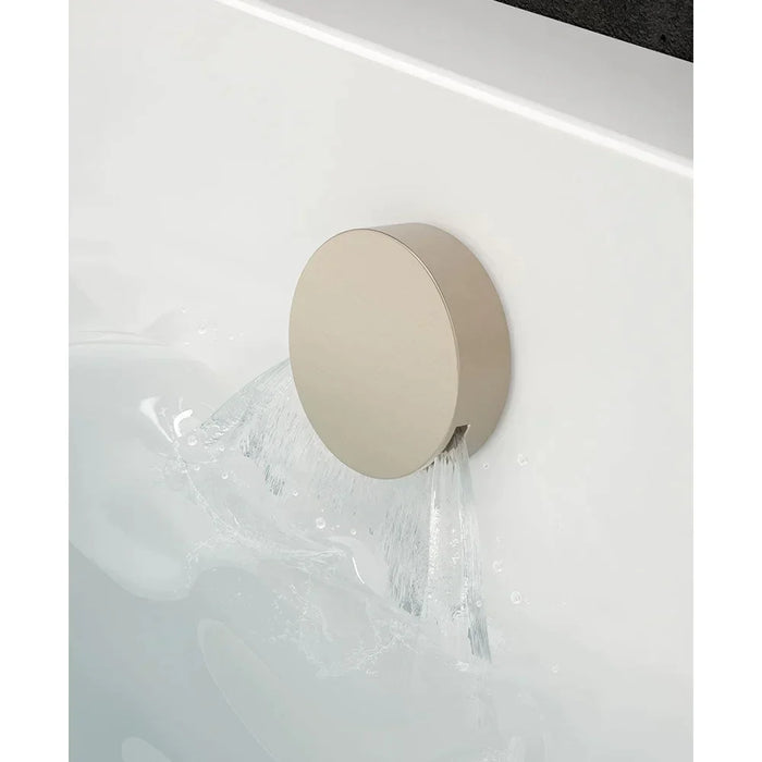 Sonas Round Bath Filler And Waste - Brushed Nickel