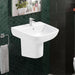 Sonas Rubix Basin With Semi Pedestal 520mm Wide 1 Tap Hole