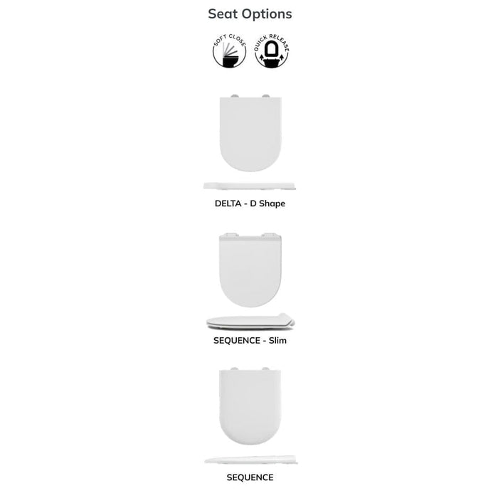 Sonas Base Rimless Open Back Close Coupled Toilet And Soft