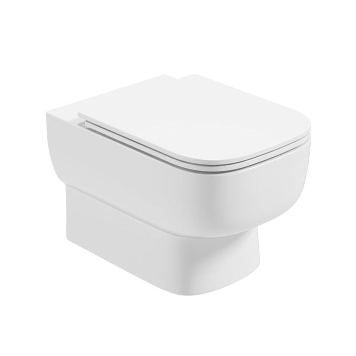 Sonas Rubix Rimless Wall Hung Toilet And Seat - Slim Soft