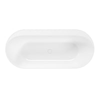 Sonas Samoa Double Ended Freestanding Bath - No TH - White