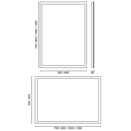 Sonas Sansa Mirror With All Round LED Light - Illuminated