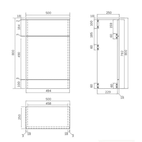 Sonas Scandinavian Back To Wall WC Unit (Toilet