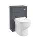 Sonas Scandinavian Back To Wall WC Unit - Matt Midnight Grey