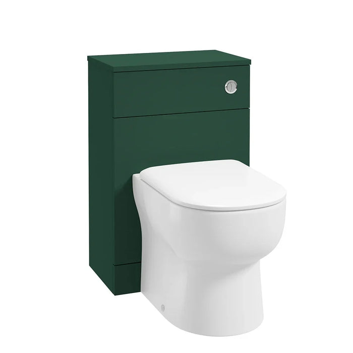 Sonas Scandinavian Back To Wall WC Unit - Matt Wreath Green