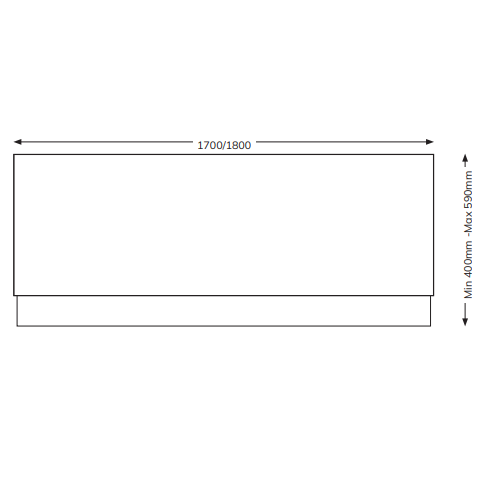 Sonas Scandinavian Front Bath Panel