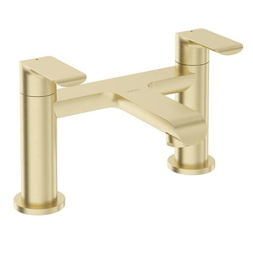 Sonas Scope Deck Mounted Bath Filler Tap - Brushed Gold Taps