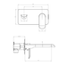 Sonas Scope Wall Mounted Basin Mixer Tap - Basin Mixer Taps