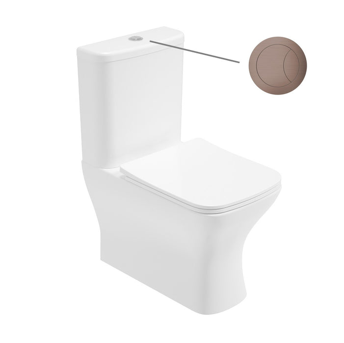 Sonas Score Rimless Fully Shrouded Close Coupled Toilet with Soft Close Seat